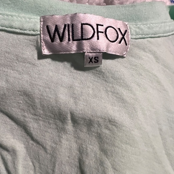 NWOT Wildfox "Like, Totally for Sure" V Neck Tee - Picture 7 of 8